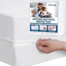Zipper mattress protector, waterproof on all six sides, spring cover
