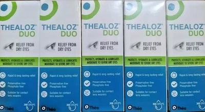 5 x 10ml Thealoz Duo Eye Drops. Relief From Dry Eyes. 31.01.28 - Free Postage