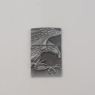 1 piece Retro zinc alloy soul sticker DIY kerosene lighter accessories 024