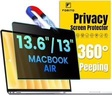 Magnetic Privacy Screen Shield for MacBook Air 13.6" 2022-2026, M2, M3, M4, M5