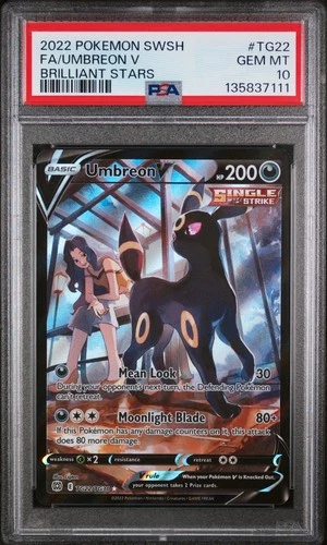 Umbreon V TG22 Brilliant Stars Pokemon PSA 10