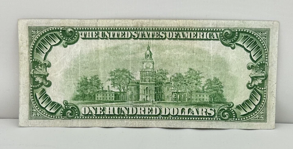 1928 $100 One Hundred Dollar Bill Federal Reserve Note ~ Redeemable in Gold - Image 2 of 4