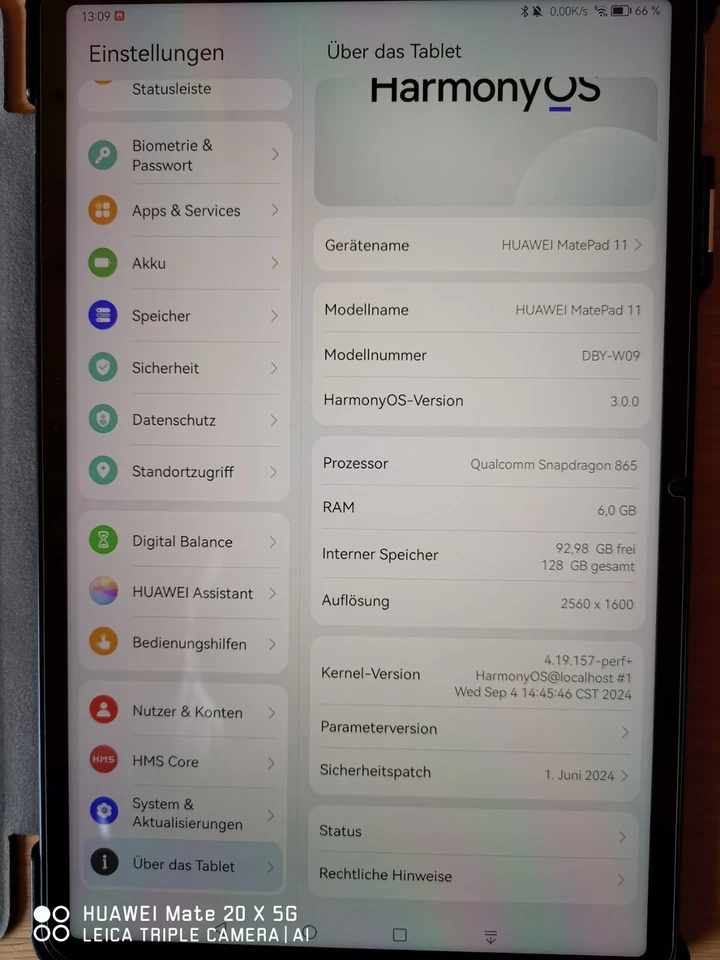 HUAWEI Tablet MATEPAD 11 WiFi 128GB 6GB USB-C Bluetooth mSD Grey Grau NEUWERTIG - Bild 2 von 4