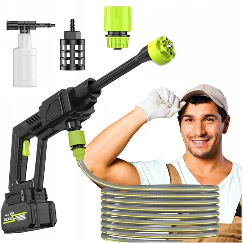 2 Battery Cordless Portable Pressure Washer Power Cleaner for Washing Car/Floor - Picture 1 of 15