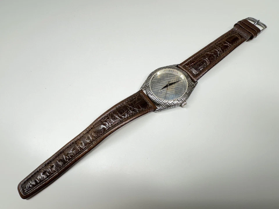 john hardy 925 sterling silver swiss made handcrafted wristwatch with box - Image 4 of 4