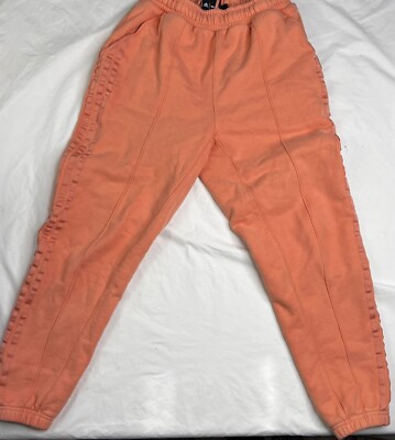 peach adidas sweatpants