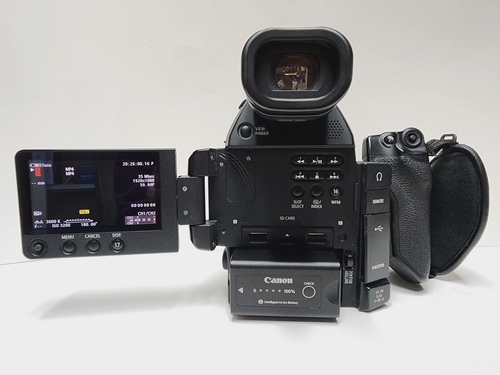 Canon EOS C100 Mark II Professional Cinema Camera -Handle - Picture 6 of 15