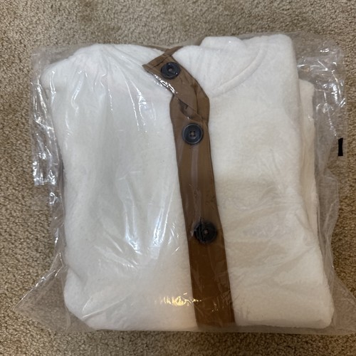 Women's Croft & Barrow Size 2X Faux Fur/ Sherpa Button Up Jacket Off-white - Picture 7 of 7