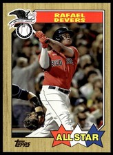 2022 Topps Oversized 1987 All-Star Box Topper Rafael Devers Boston Red Sox
