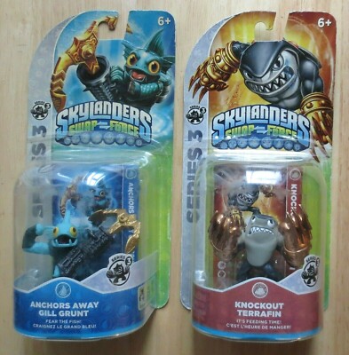 Skylanders NEW IN PACKAGE Lot Swap Force Series 3 Knockout Terrafin & Gill Grunt | eBay