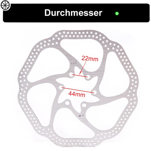 Discos de freno Centerlock MTB/rueda de carreras frenos 6 pernos 140/160/180/203 mm para SRAM - Imagen 7 de 15