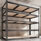 48" W Garage Shelving, 3000Lbs Storage Shelves, 5-Tier Adjustable Metal Shelving