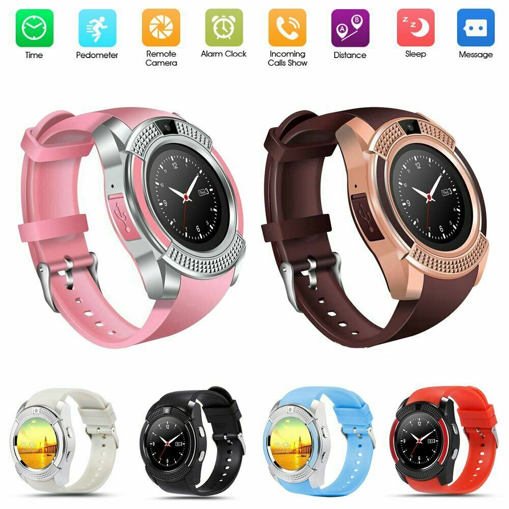 V8 Smart Watch Bluetooth SIM GSM TF - tiendamia.com