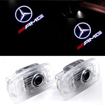 2x Car Door Light LED Projector Ghost Shadow For S-Class Coupe 2-Door 2016-2022