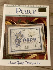 RARE June Grigg Designs "PEACE" CROSS STITCH LEAFLET