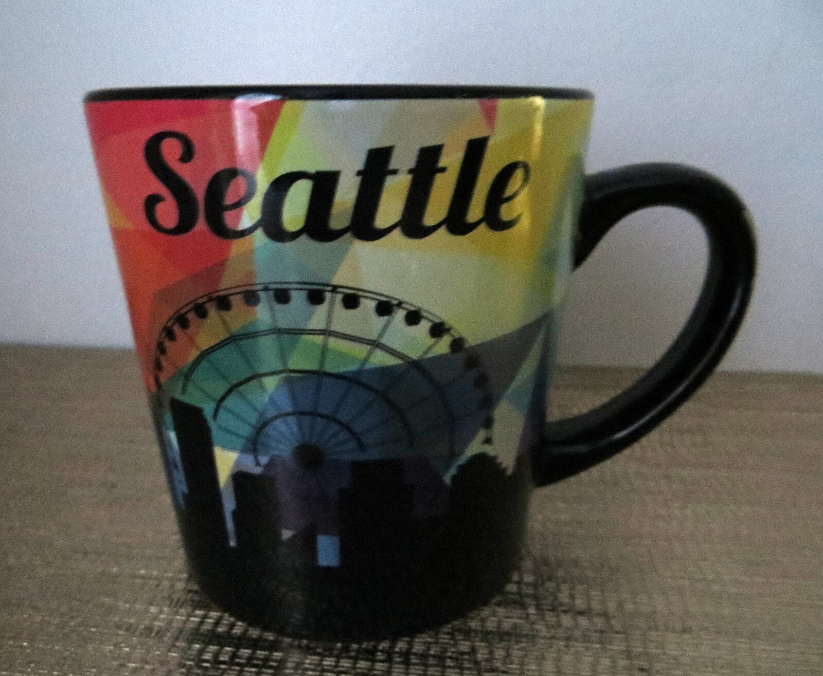 Seattle Space Needle Architecture Art 16oz Large Coffee Tea Mug Excellent Condition  