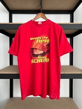 Vintage 2000 Michael Schumacher F1 Ferrari Racing Red T-shirt Sz M
