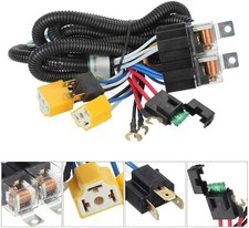 H4 Led Headlight Relay Wiring Harness Kit For H6054 H5054 H6054ll 6014 6052 6053