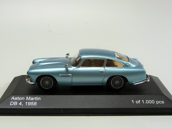 Aston Martin DB4 Coupe 1958 Hellblau Metall Whitebox WB150 1/43 1000 StüCk-image