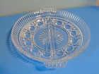 Vintage Indiana Clear Glass Button and Cane Windsor Round  Divided Relish Dish — photo 5