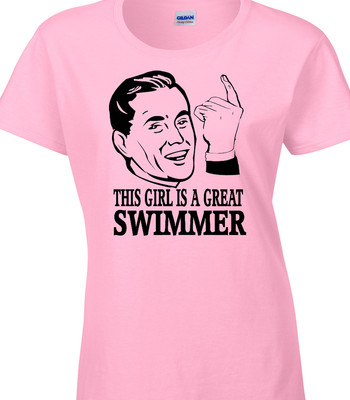 Schwimmer Damen T-Shirt tolles Schwimmen Schwimmbad Wassersport Sport Geburtstag Geschenk