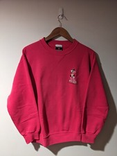 Vintage 90s Looney Tunes Sylvester The Cat Crewneck Sweatshirt Hot Pink Size L