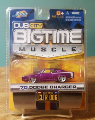 Jada Dub City Big Time Muscle '70 Dodge Charger 1:64 Scale Purple