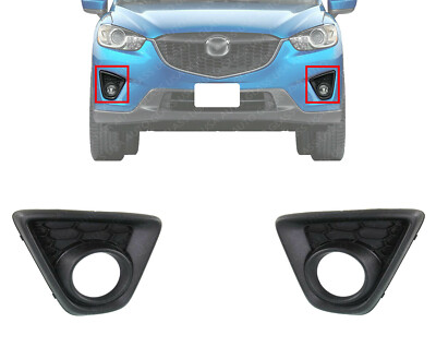 Front Bumper Fog Light Bezel Trims For 2013-2015 Mazda CX-5 / Set