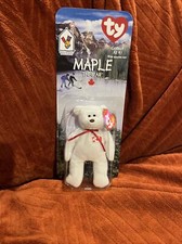 Maple The Bear -1999 McDonald's Ty Beanie Baby With Rare Errors 1993/OAKBROOK
