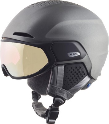 ALPINA Skihelm Snowboardhelm ALTO QV Helm 2025 gun metal matt Helmet Sporthelm