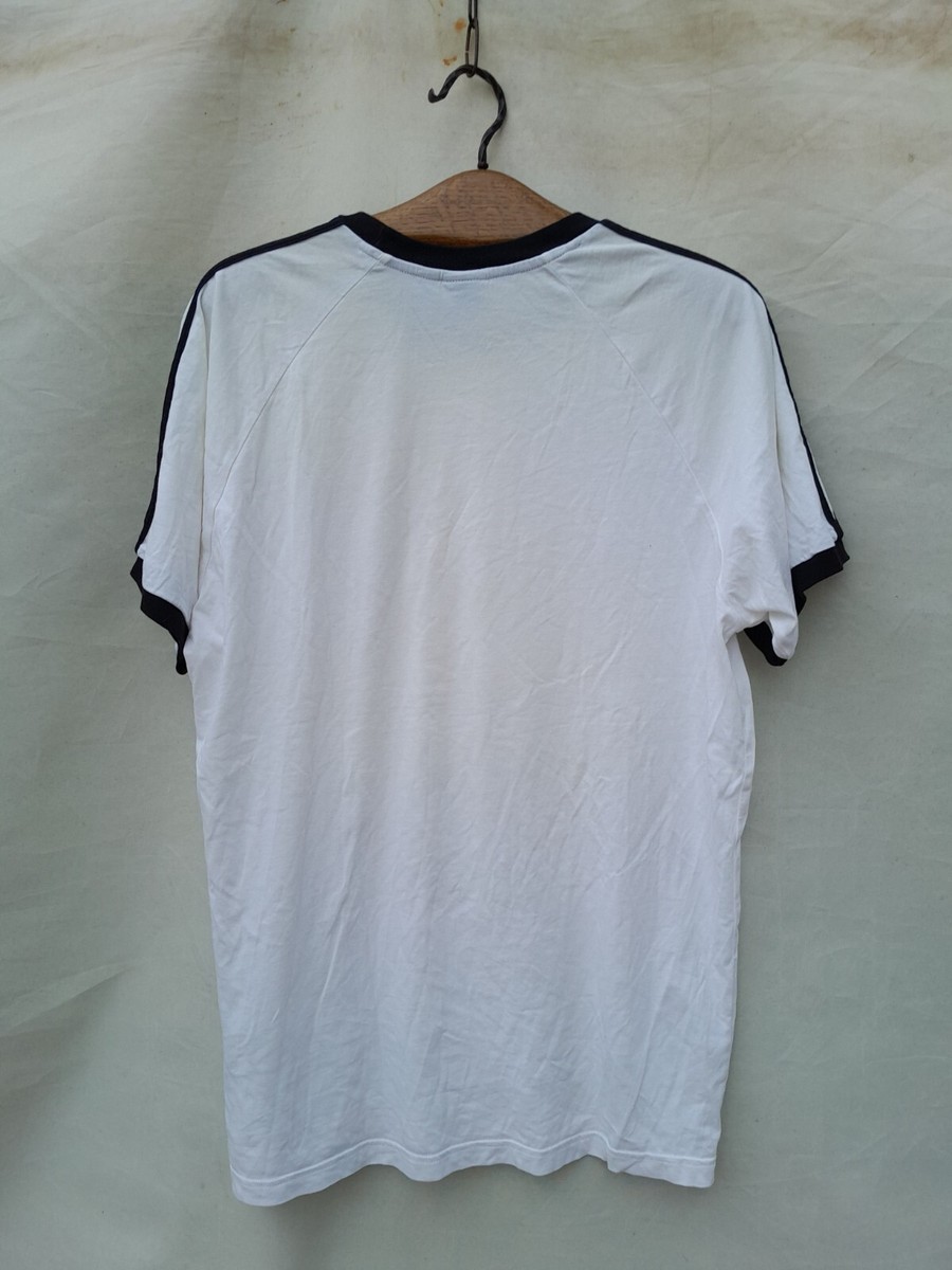 adidas Originals Ringer Shirt Mens XL Black White Mods 2tone