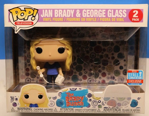 JAN BRADY & GEORGE GLASS Brady Bunch Funko Pop 2-Pack! 2018 NYCC EXCLUSIVE! | eBay