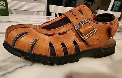 VINTAGE 90's LEATHER POLO RALPH LAUREN GLADIATOR FISHERMAN SANDALS