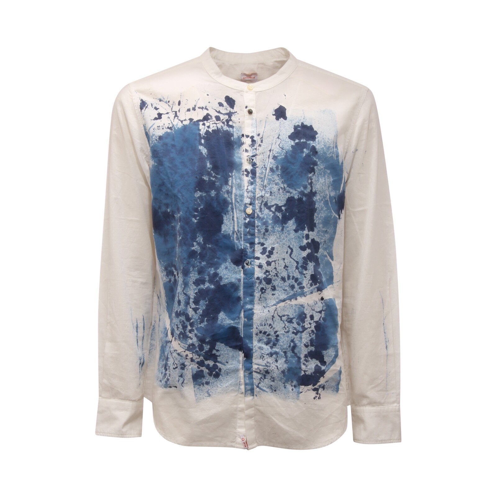 9692AQ мужская хлопковая рубашка camicia uomo OFFICINA36 белыйсиний 14290₽