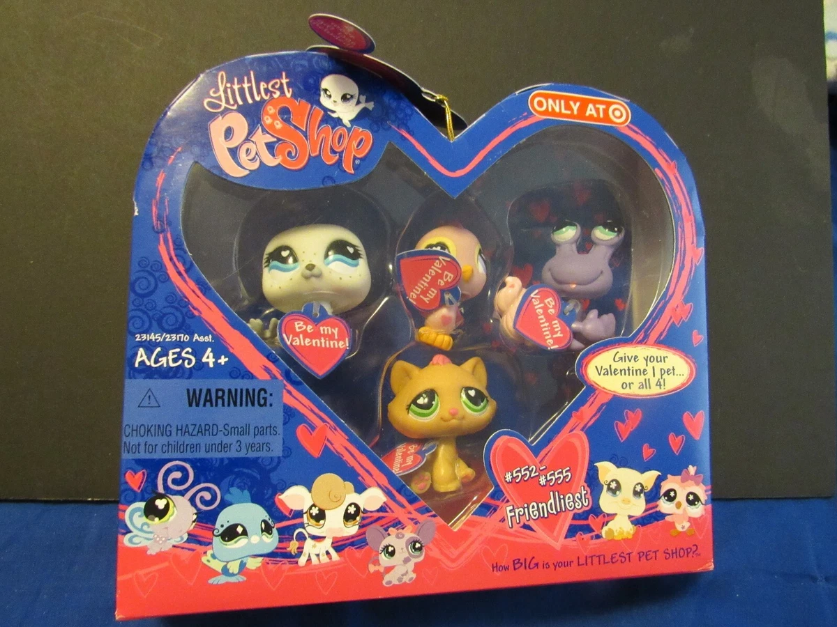 Rare Littlest Pet Shop 2007 Target Exclusive NIB 552 555