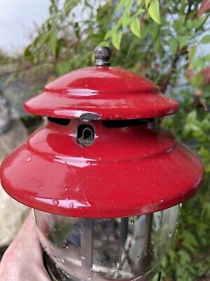 Vintage Red Coleman Lantern The Sunshine Of The Night 200A 6/65 Single  Mantle