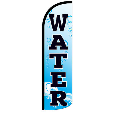 WATER Banner Flag Sign Only Windless Feather 30% Wider SUPER SWOOPER 