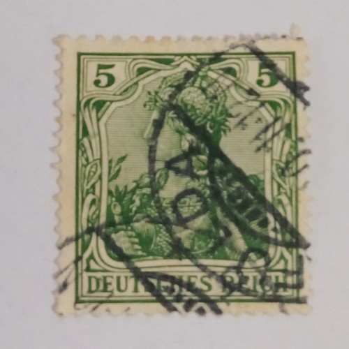 Rare Deutsches Reich Stamps Set Of 8 German 3-40 pf Germania 1920's Used MNH. - Picture 7 of 9