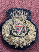 Vintage British Airways Pilot Cap Badge Band Bullion Wings 1970s Airline Uniform