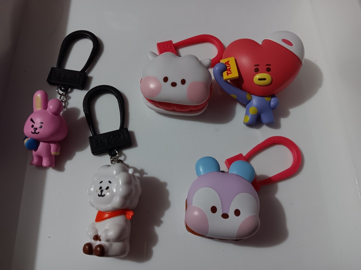 BT21 Cooky Backpack Buddies Bag Clip Keychain BTS JK Lot 4+ | eBay