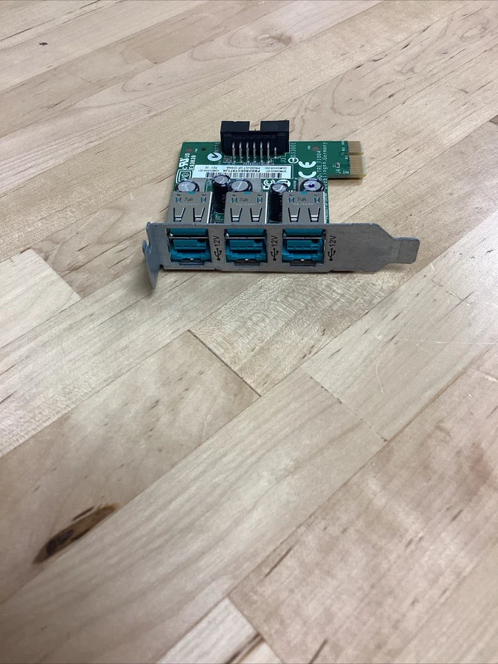 HP 3 Port Powered USB 12V PCI Express Low Profile Card 640269-001 - Image 2 of 4