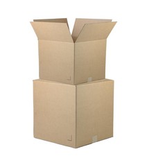 The Boxery 8"x6"x4" Brown/Kraft Corrugated Cardboard 8 x 6 x 4", Brown