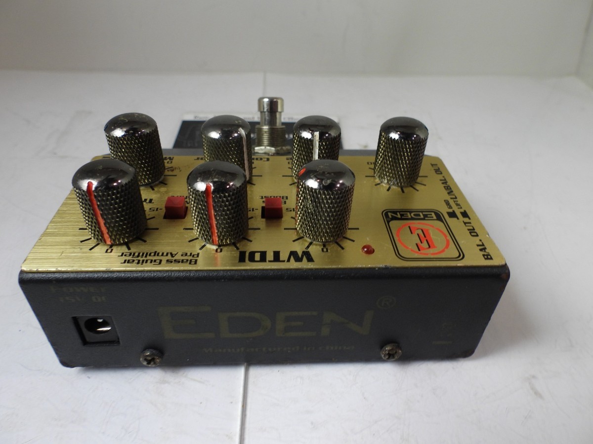 Eden WTDI World Tour DI EQ Bass Preamp Preamplifier Effects Pedal