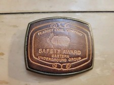 Peabody Coal Company Safety Award Belt Buckle Eastern Underground Division