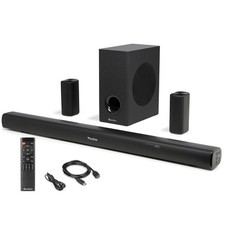 Audizio SB100 5.1 Cinema Surround Sound Speaker System with Soundbar & Subwoofer