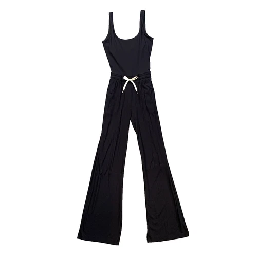 Vuori Jumpsuit Womens XS Extra Small Pose Scoop Straight Leg Drawstring Ribbed