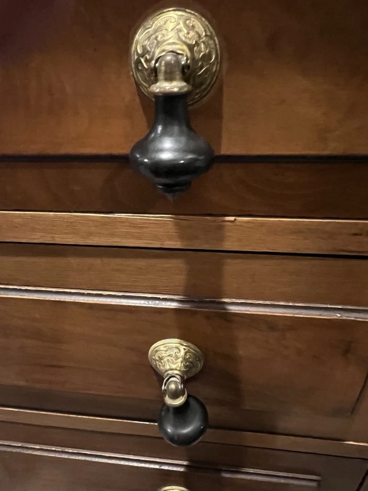 Antique Ornate Marble Top Dresser - Image 2 of 4