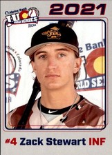 2021 Central Arizona Vaqueros Juco Cards 34 Zack Stewart Scottsdale Arizona Card