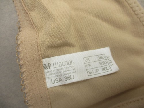 Reggiseno Demi 36D Wacoal donna beige sfoderato con ferretto chiusura frontale 10P - Foto 5 di 6