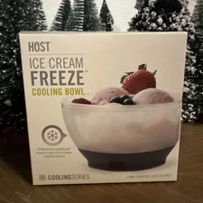 Ice Cream Freeze Bowl Double Walled Insulated Freezer Gel Chiller Kitchen Acc...